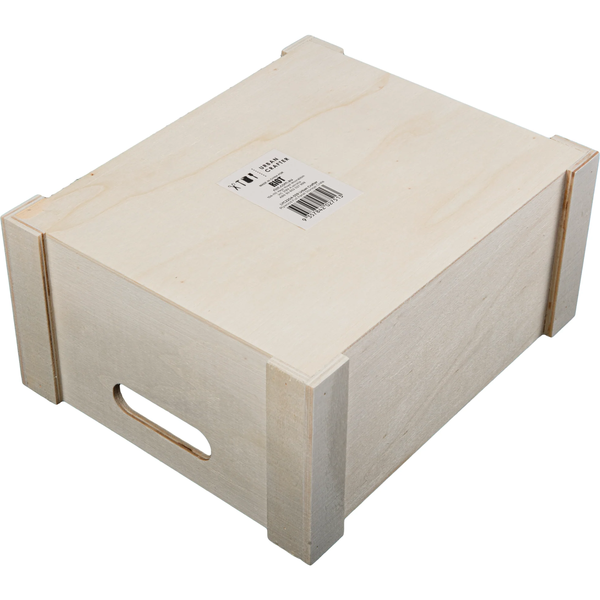 Urban Crafter Plywood Full Panel Storage Crate 22 x 18 x 10cm - Image 2