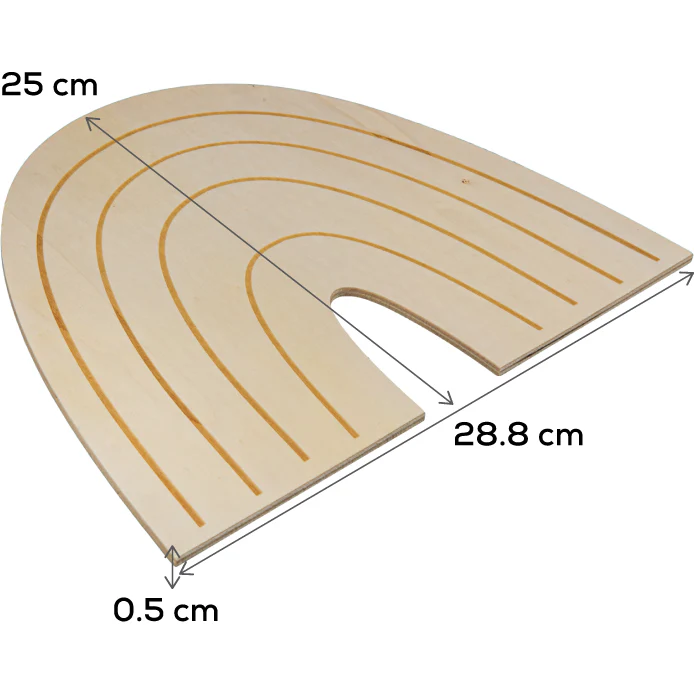 Urban Crafter Plywood Rainbow Panel 25 x 29 x 0.6cm - Image 6