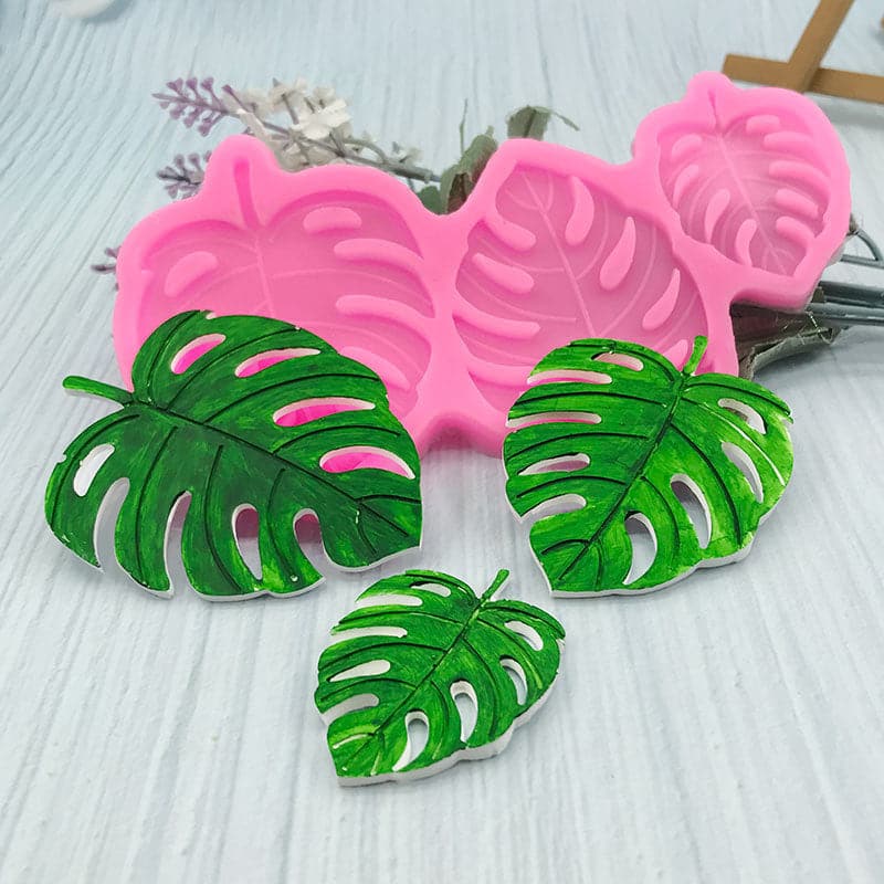 Urban Crafter Resin Mould 3 Monstera Leaves - Image 4