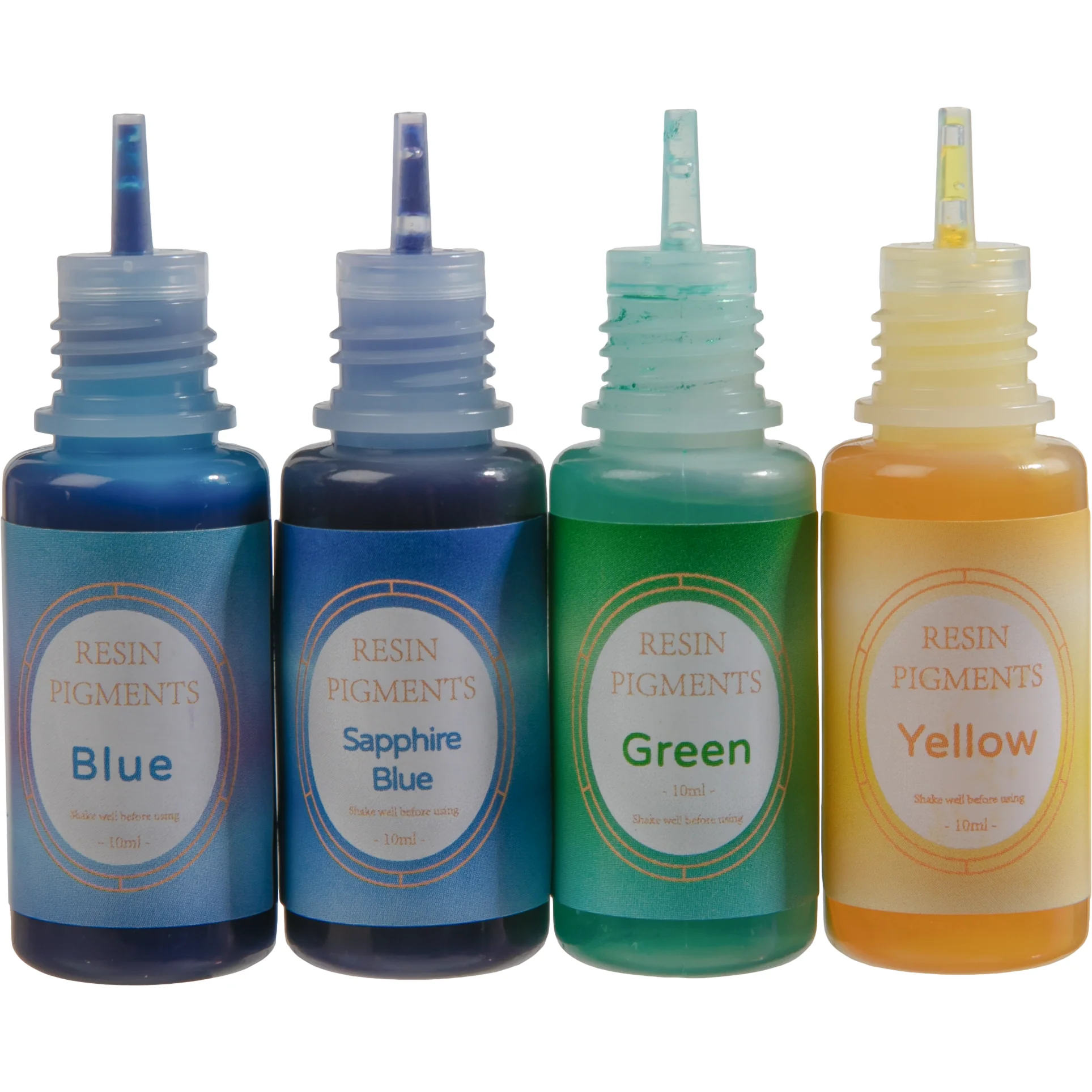 Urban Crafter Resin Pearlescent Dye 10ml (4 Pieces) for Epoxy Resin Sapphire, Blue, Yellow, Green - Image 5