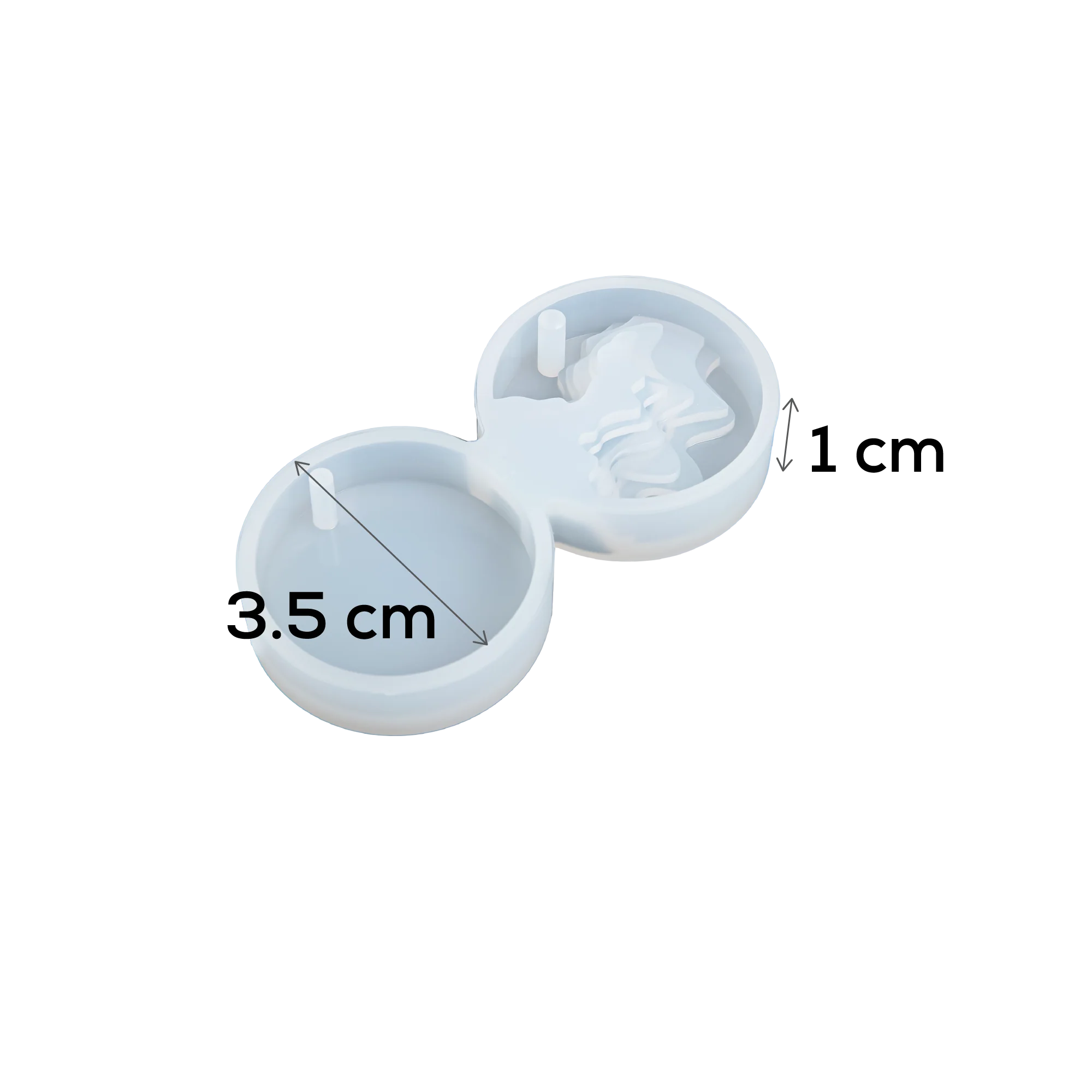 Urban Crafter Silicone Beach Topographic Pendant Mould-Round - Image 2