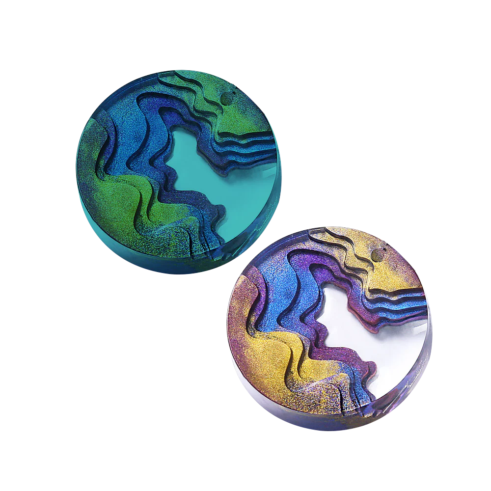 Urban Crafter Silicone Beach Topographic Pendant Mould-Round - Image 5