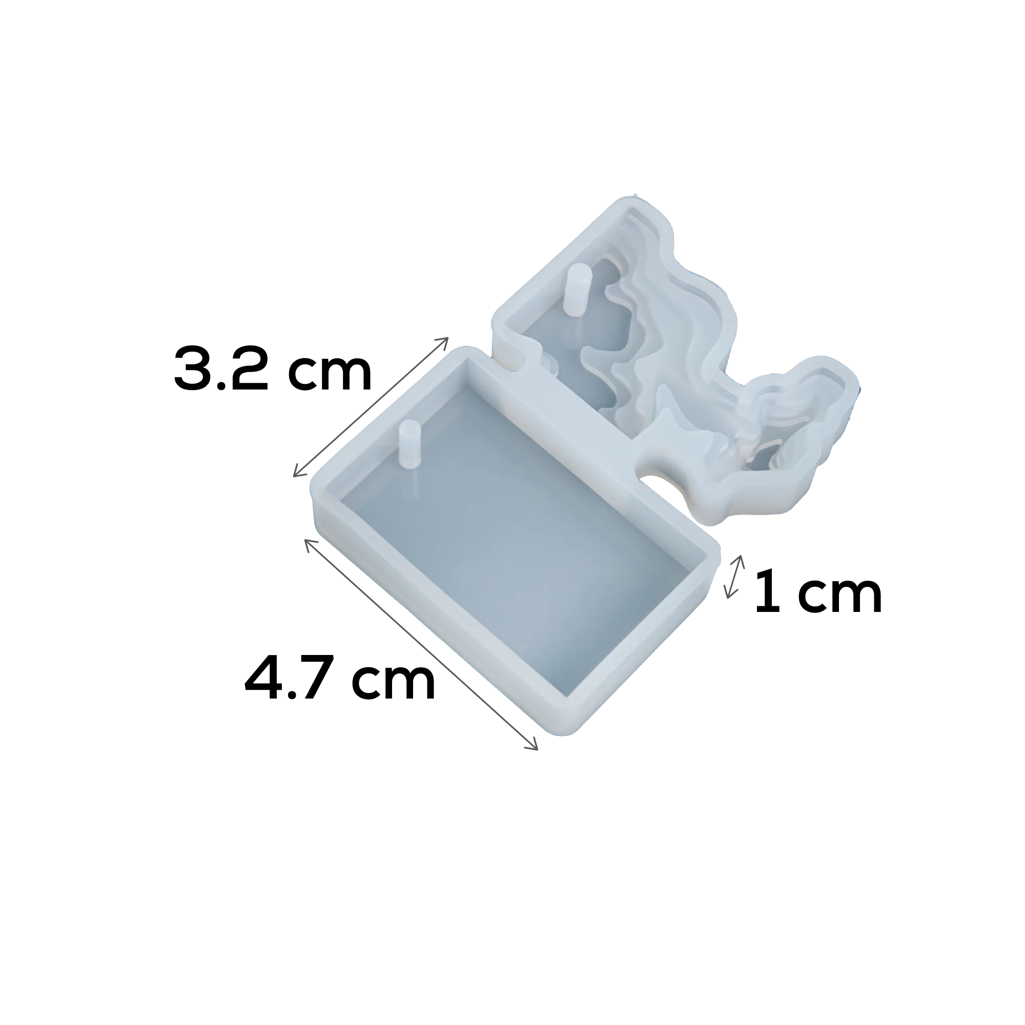 Urban Crafter Silicone Beach Topographic Pendant Mould-Square - Image 3