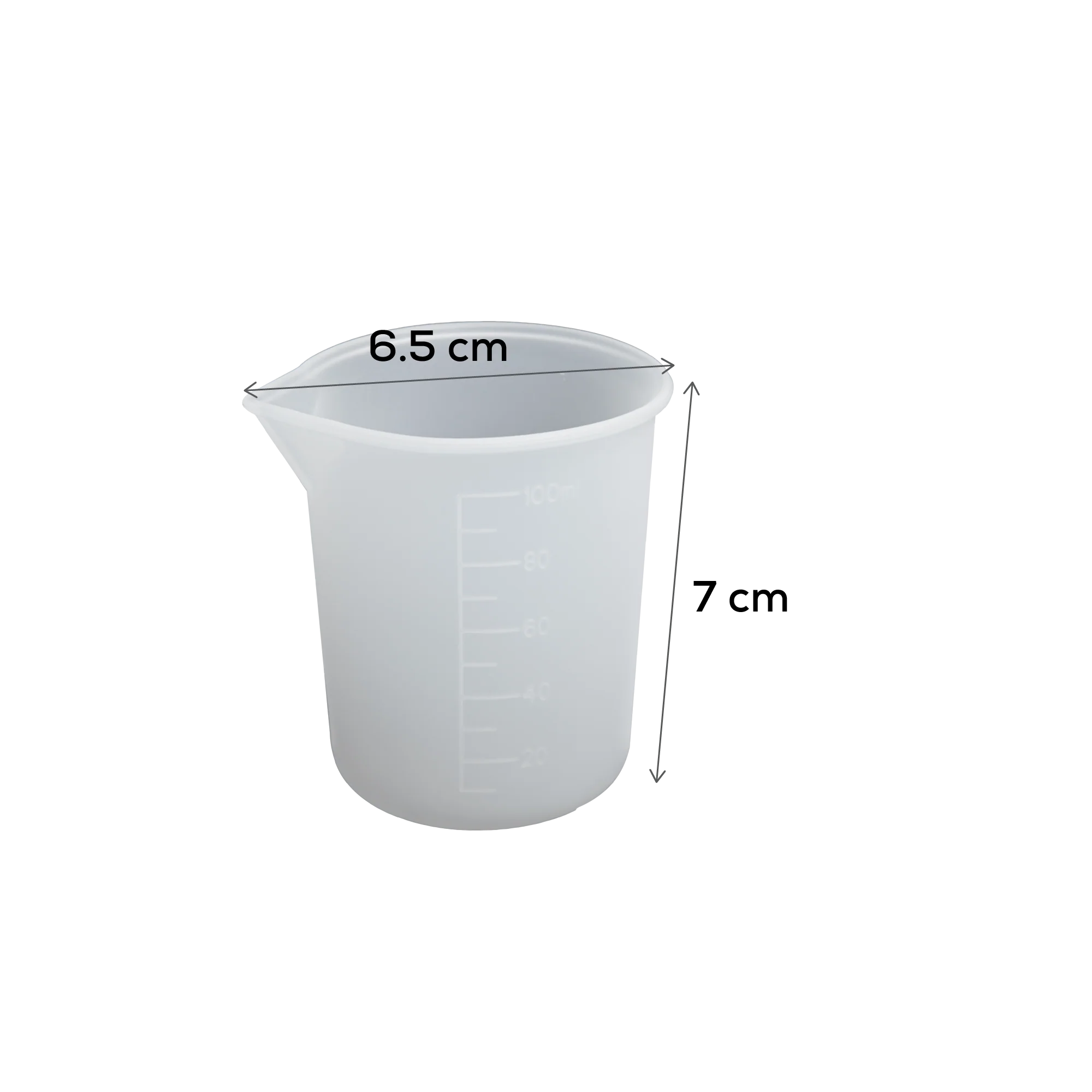 Urban Crafter Silicone Measuring and Mixing Cup -100ml - Image 4