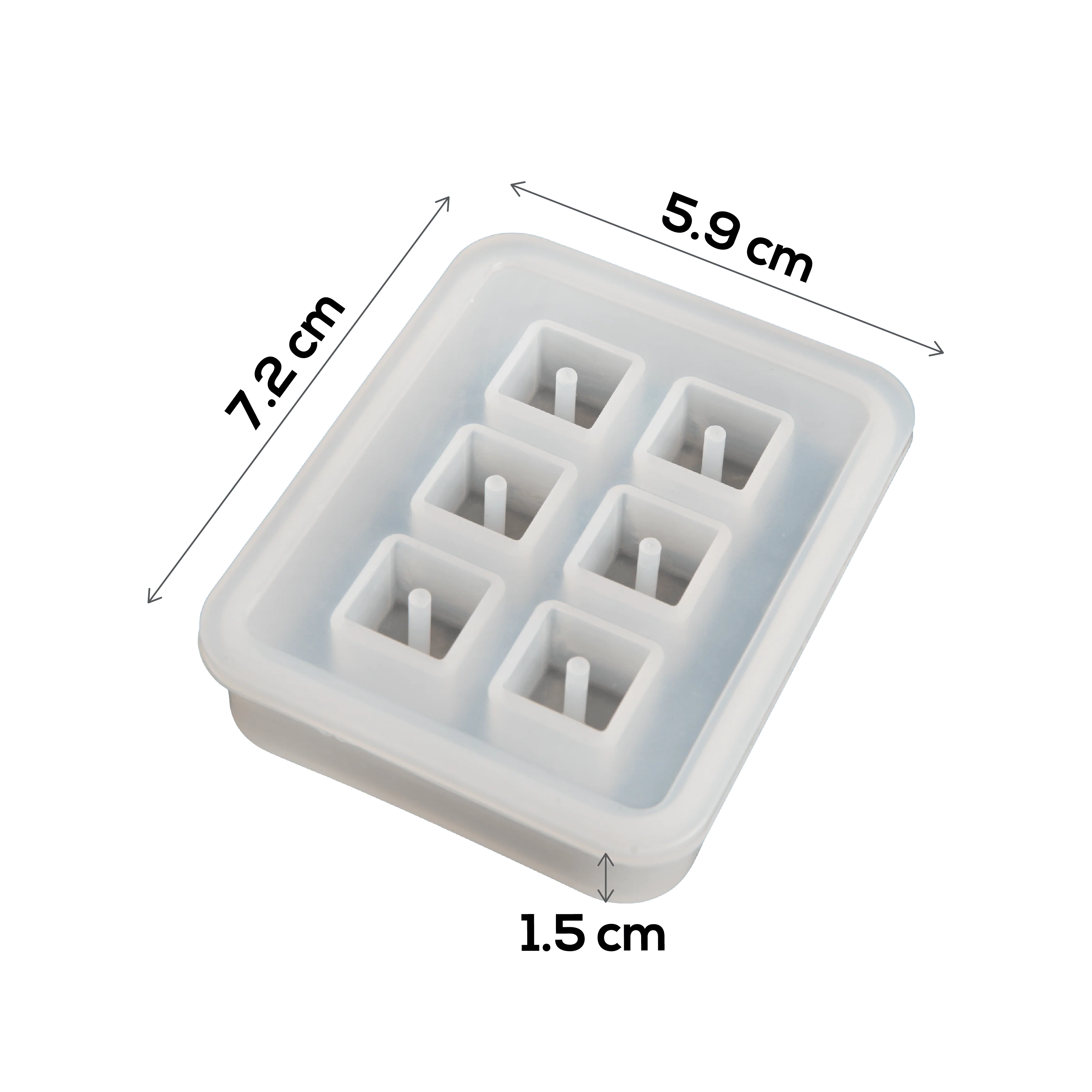 Urban Crafter Silicone Mould Beads - 12mm 7.2x5.9x1.5cm - Image 4