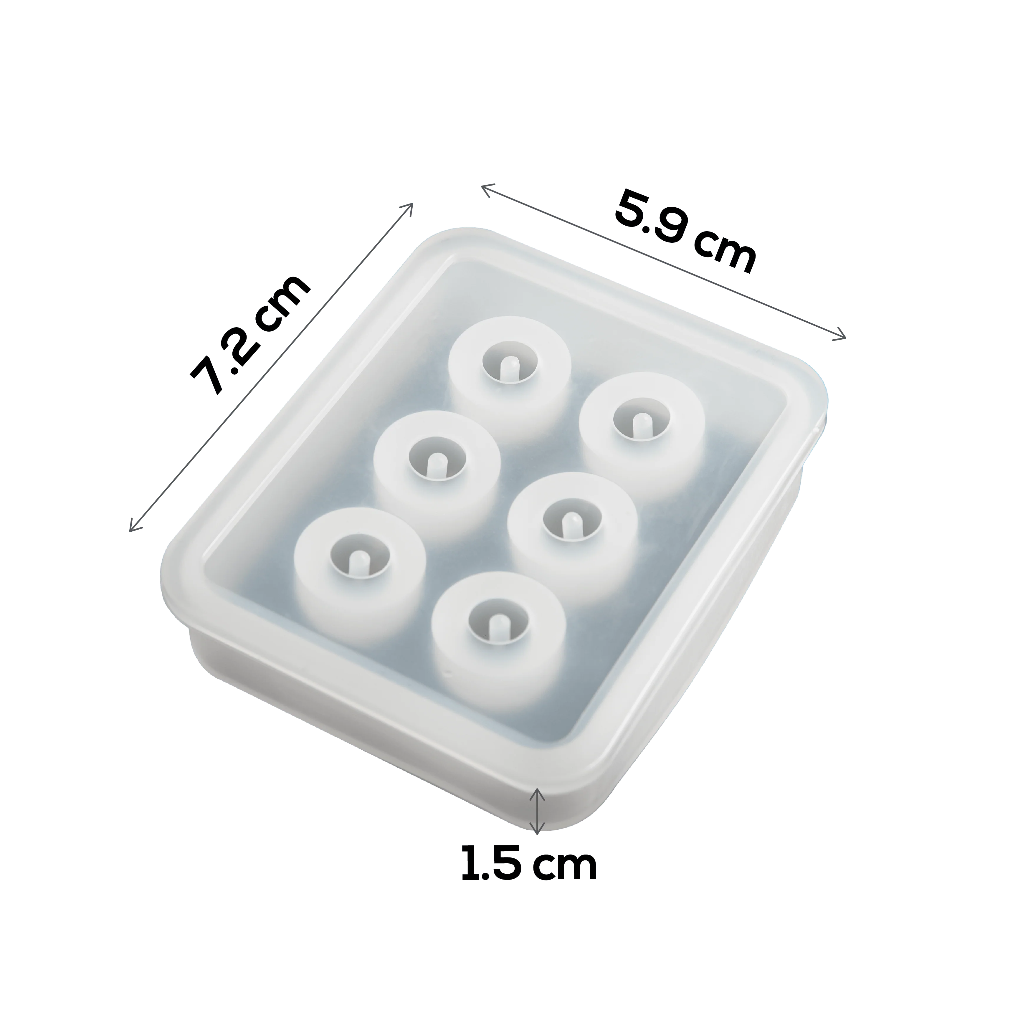 Urban Crafter Silicone Mould Beads 7.2x5.9x1.5cm - Image 6