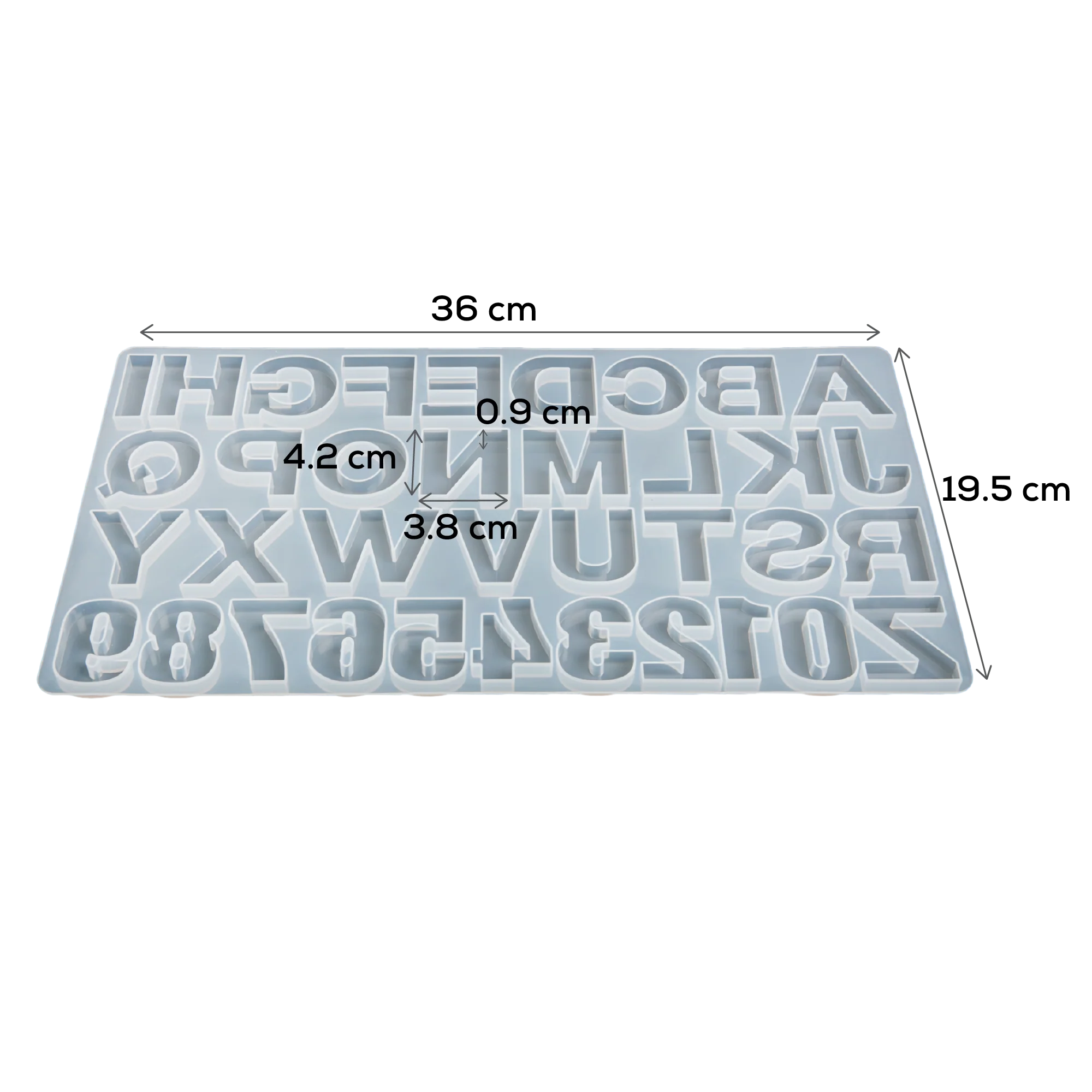 Urban Crafter Silicone Mould-Alphabet & Number Mould - Image 4