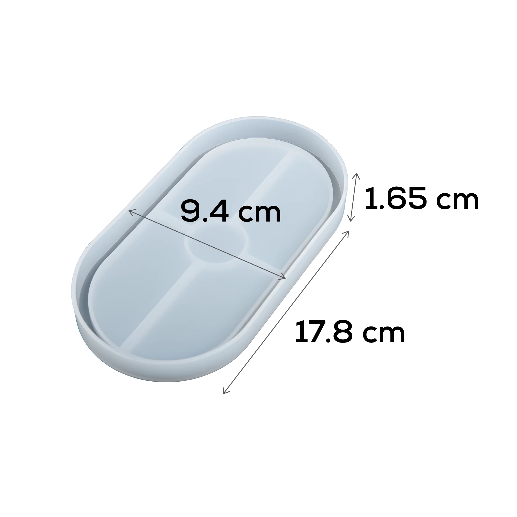 Urban Crafter Silicone Mould Oval Dish-Clear - Image 4
