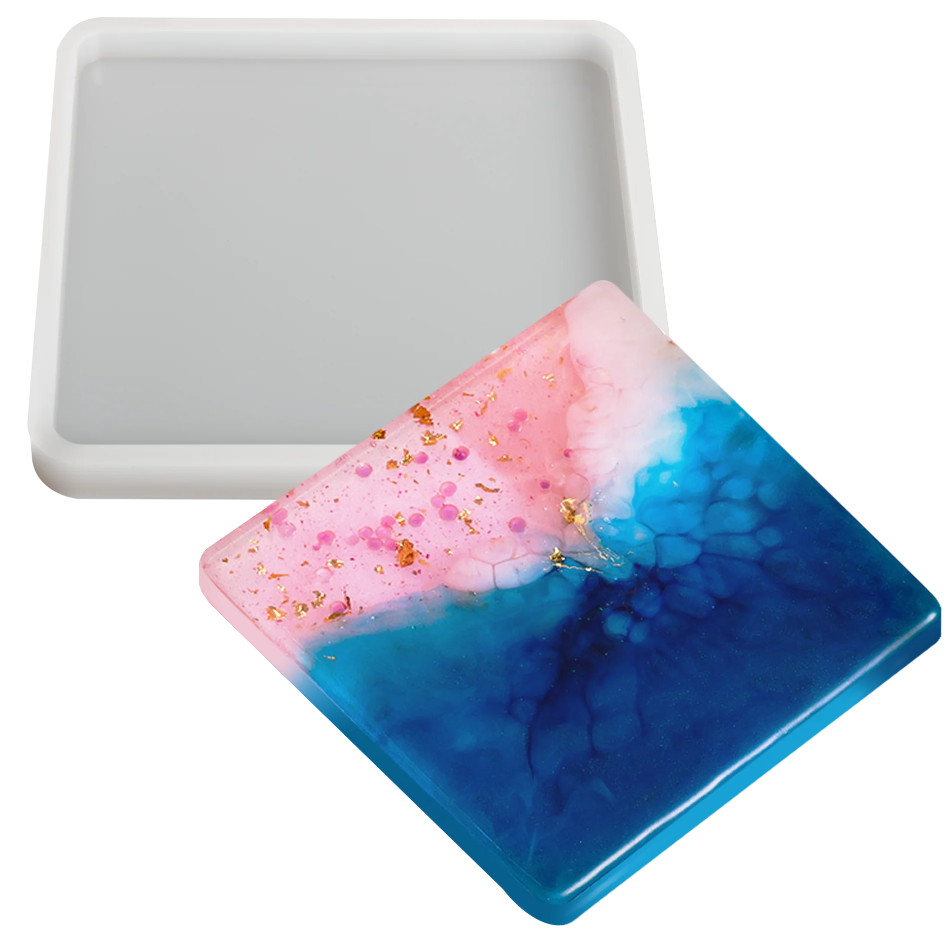 Urban Crafter Silicone Square Mould coaster 11x11x1cm