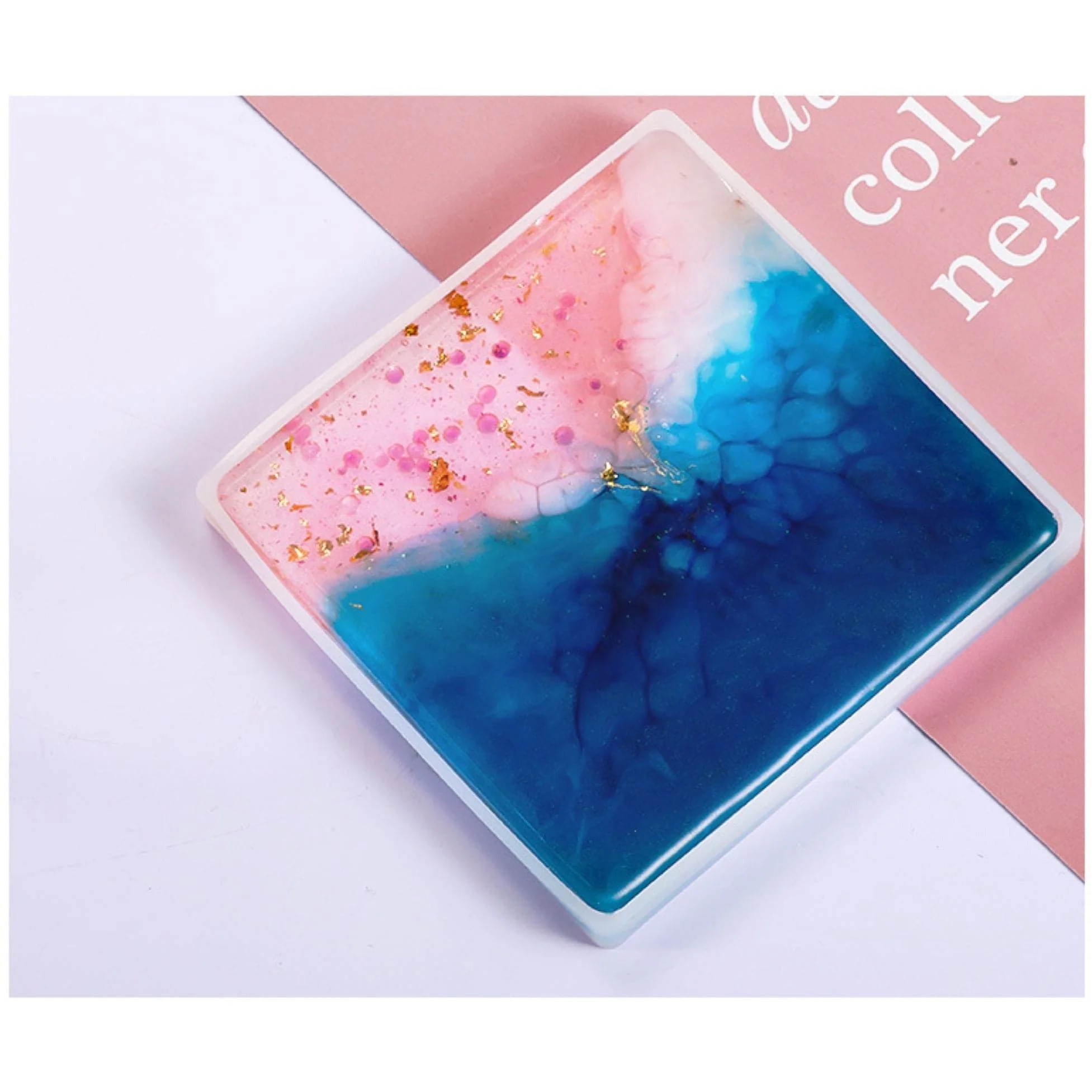 Urban Crafter Silicone Square Mould coaster 11x11x1cm - Image 2