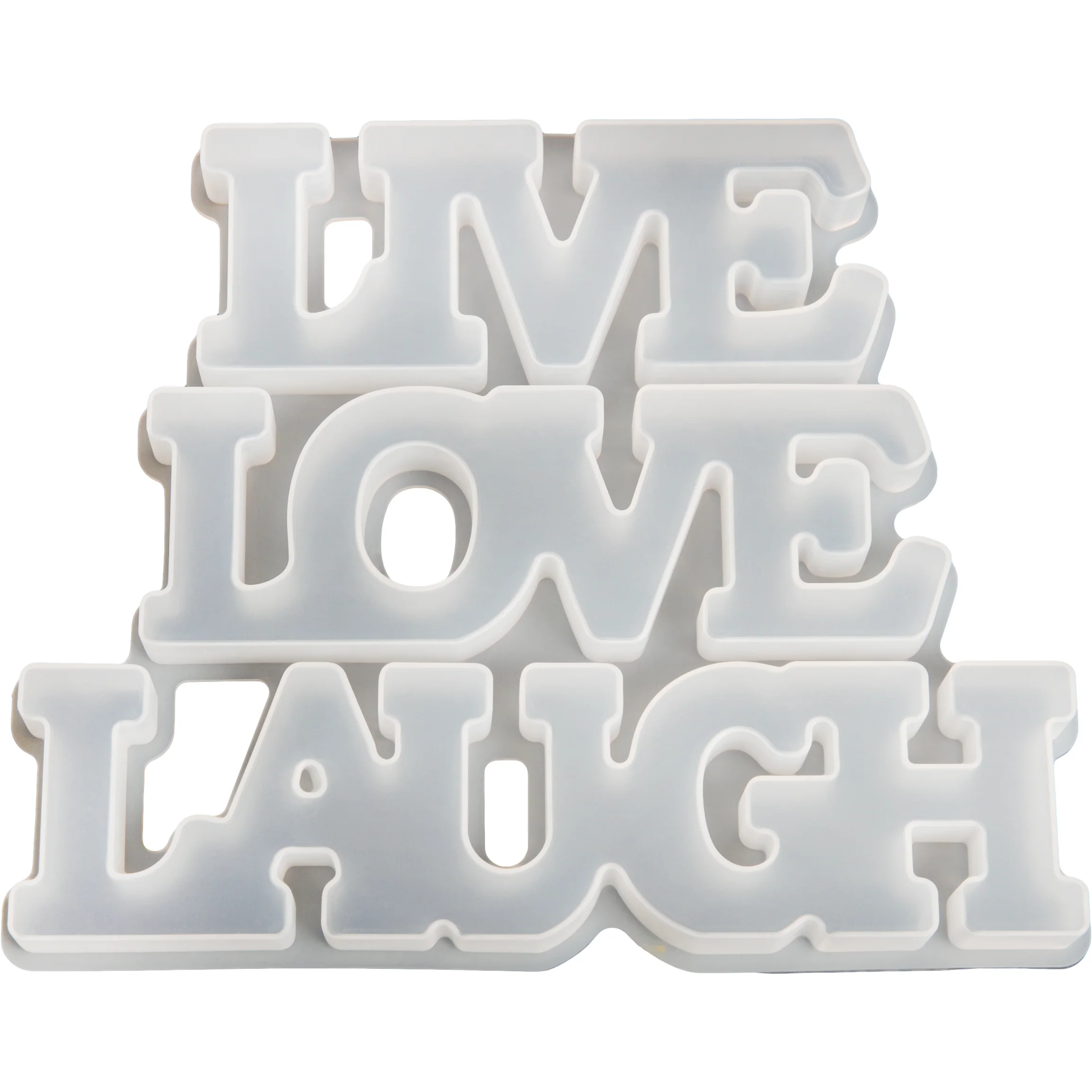 Urban Crafter Silicone words Mould 16x13x13.5cm - Live Love Laugh - Image 6