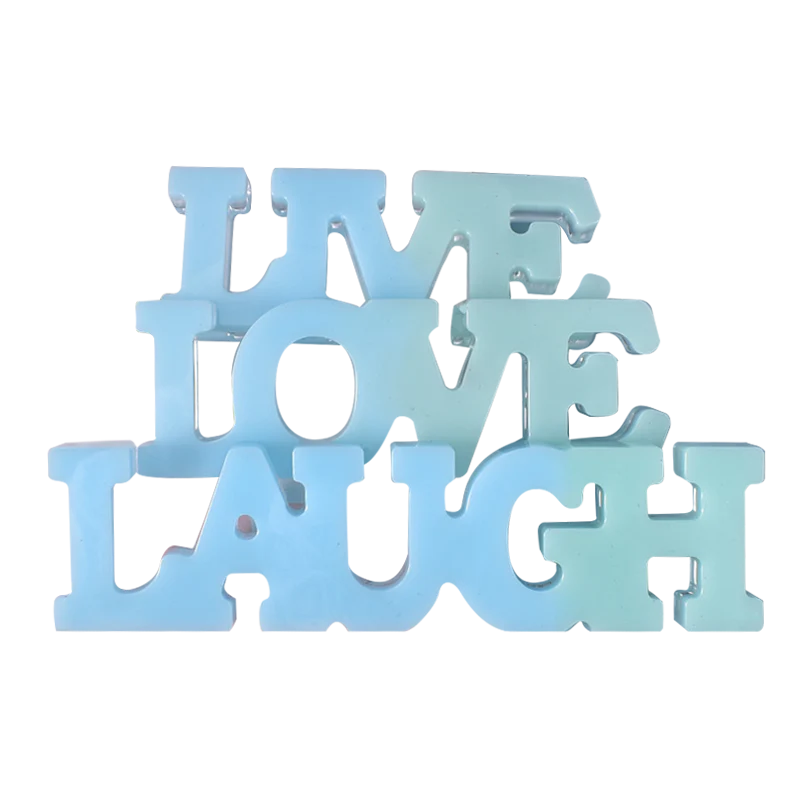Urban Crafter Silicone words Mould 16x13x13.5cm - Live Love Laugh - Image 8