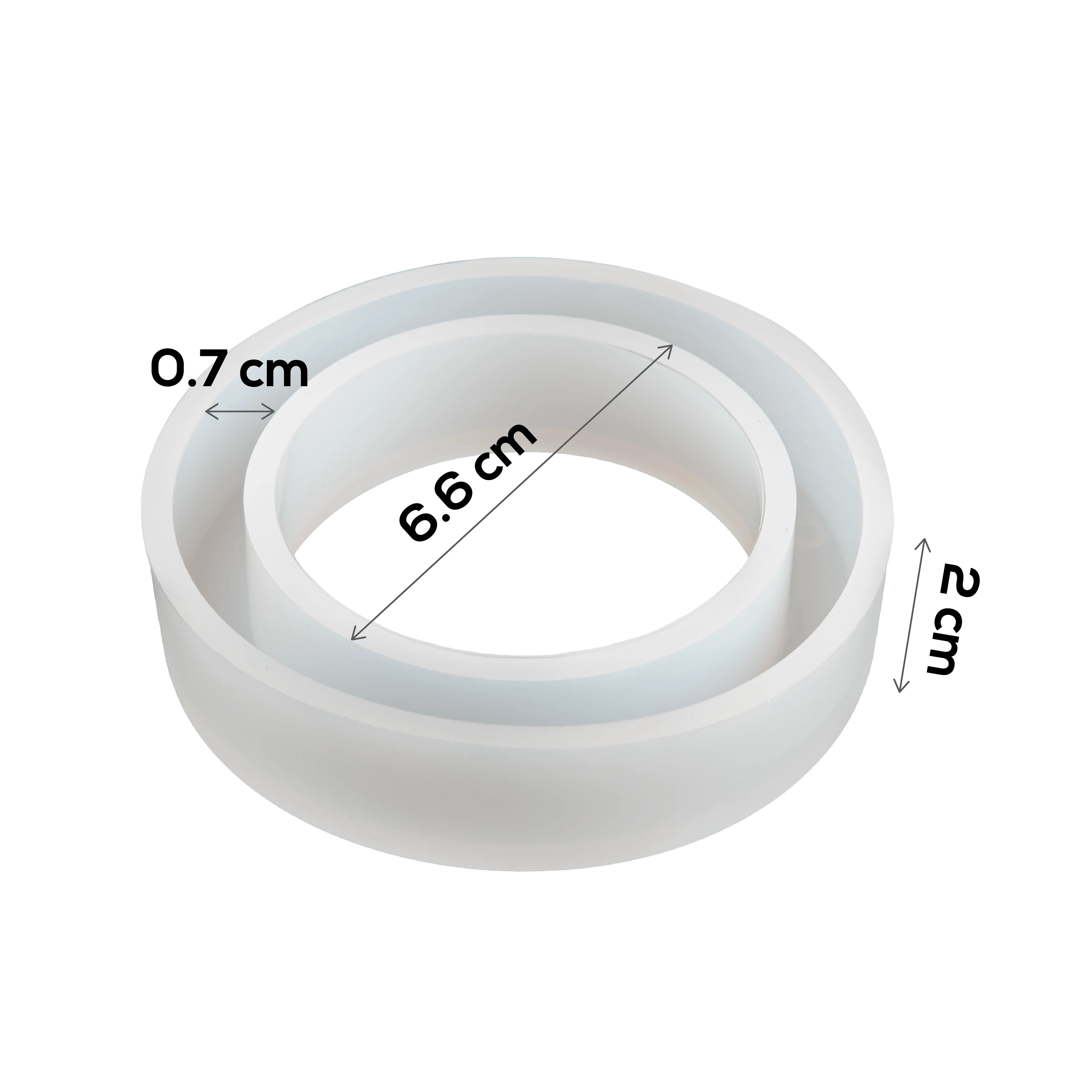Urban Crafter smooth wide bangle  Silicone Moulds 6.6x2cm - Image 7