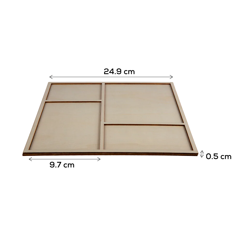 Urban Crafter Square Plywood Panel for Resin Art 25 x 25 x 0.6cm - Image 7