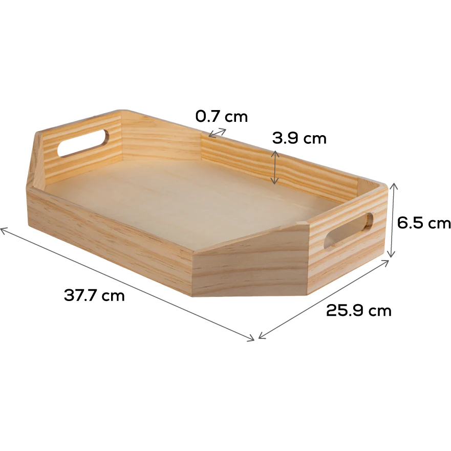 Urban Crafter Tapered Sides Plywood Tray 37.5 x 26 x 6.7cm - Image 9