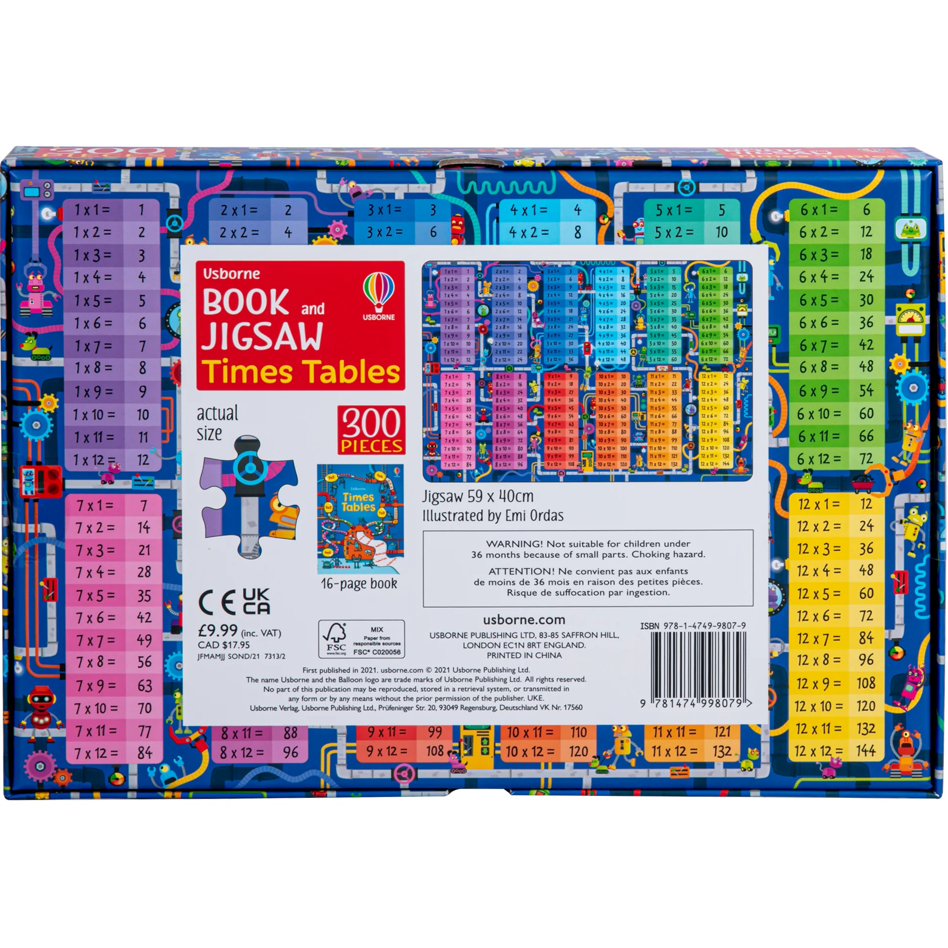 Usborne Book and Jigsaw Times Tables - Image 4