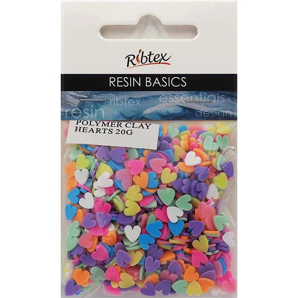 UV Resin Polymer clay hearts