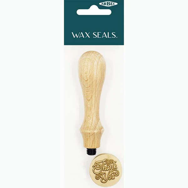 Wax Seal Wood Stamp thank you