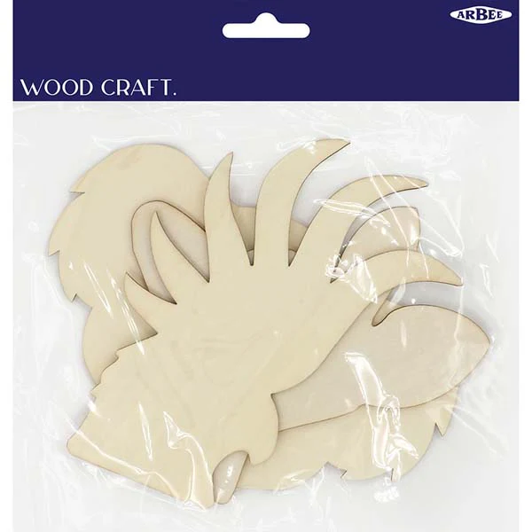 Wooden Australian Animal Heads, 3pcs