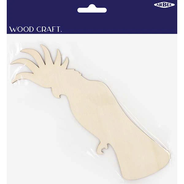 Wooden Australian Animals, Cockatoo, 1pcs