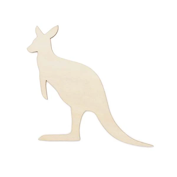 Wooden Australian Animals, Kangaroo, 1pcs - Image 2