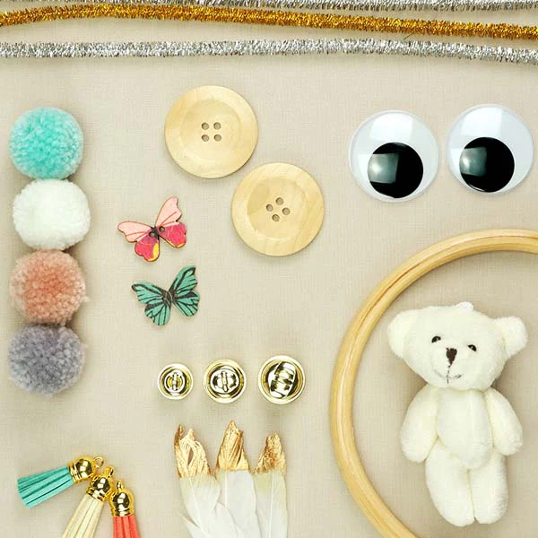 Wooden Buttons, Butterfly Assortment, Assorted Colours, 20pk - Image 3