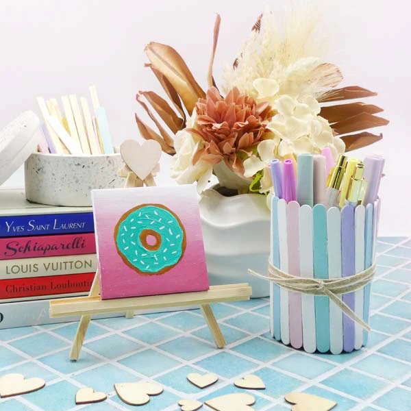 Wooden Shapes, Assorted Hearts, 60pcs - Image 5