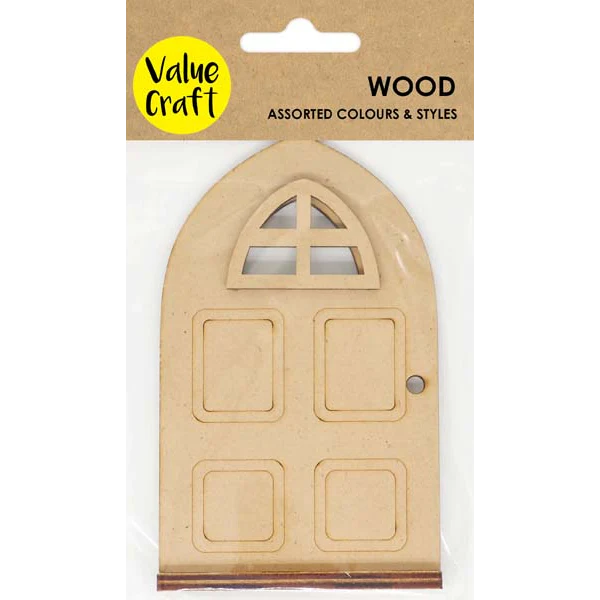 Wooden Shapes, Fairy Door, 12.5cm, 1pcs